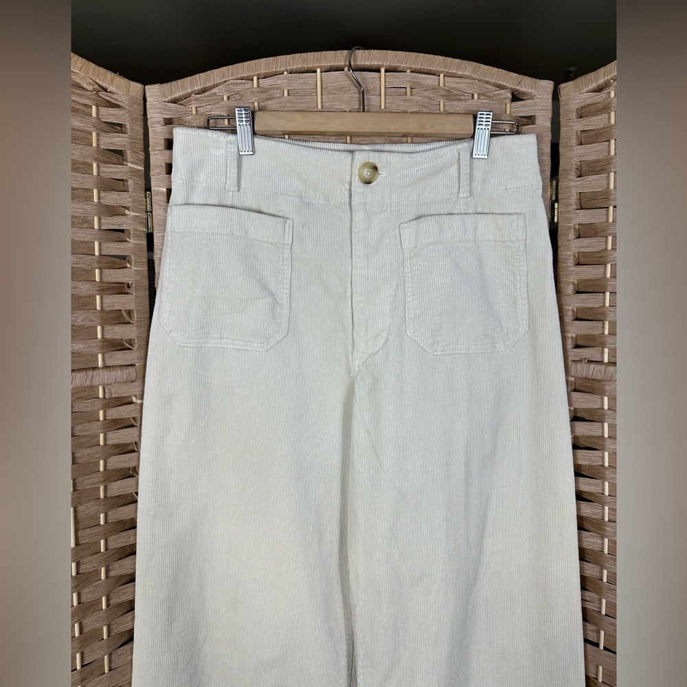 Anthropologie Maeve The Colette Corduroy Crop Wide-Leg Pants - Size 30 - Picture 5 of 12